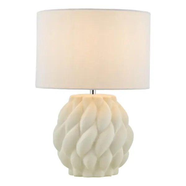 Idonia Table Lamp C/W White Linen Shade
