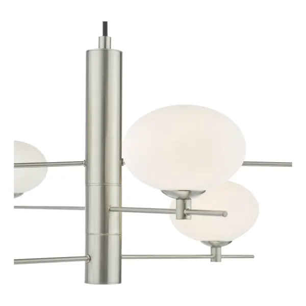Jasper 6 Light Satin Nickel Pendant