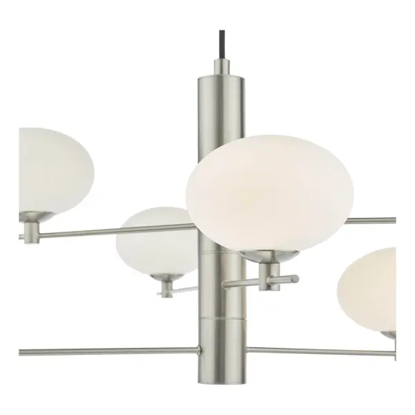Jasper 6 Light Satin Nickel Pendant