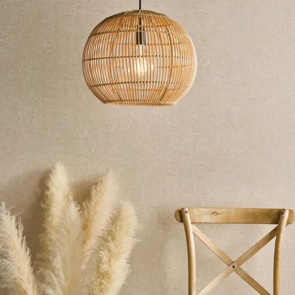 Kesler Natural Rattan Pendant