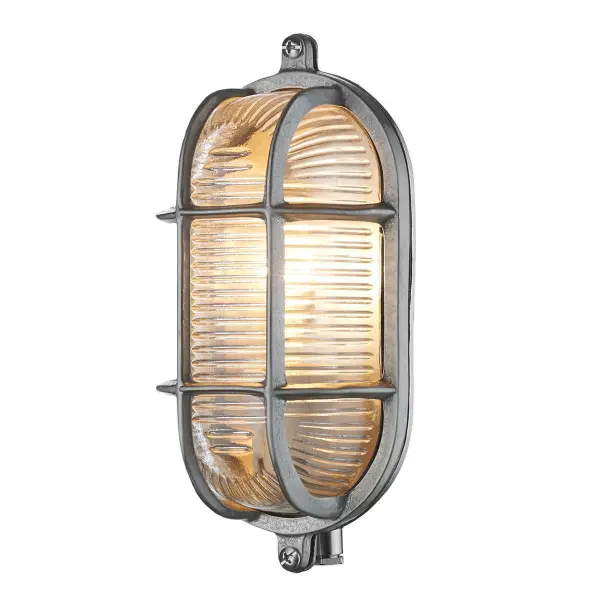 Admiral Small Oval Wall Light Nickel