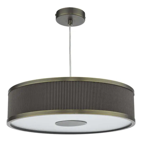 Alvaro 3 Light Pendant in Antique Bronze C/W Mushroom Detail