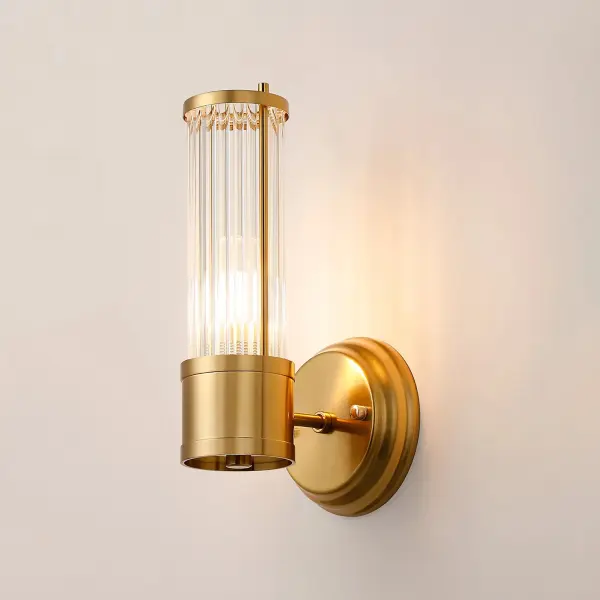 Appeal Single Wall Light in Gold IP44