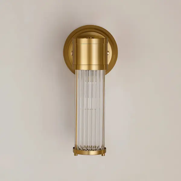 Appeal Single Wall Light in Gold IP44