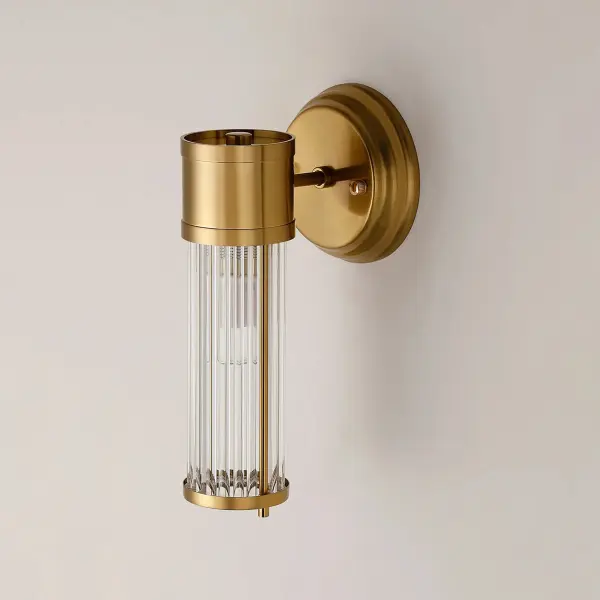 Appeal Single Wall Light in Gold IP44