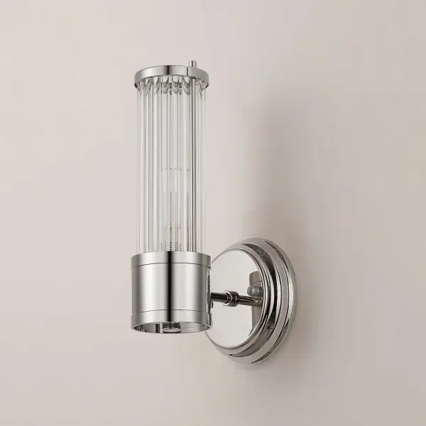 Appeal Single Wall Light in Polished Nickel IP44