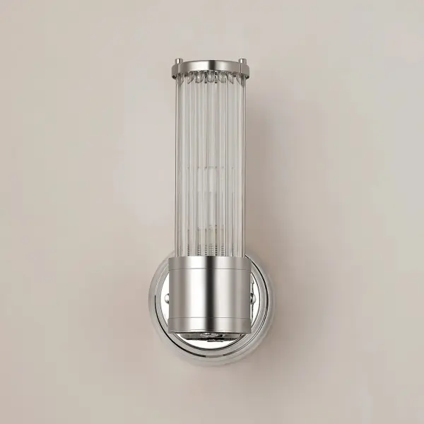 Appeal Single Wall Light in Polished Nickel IP44