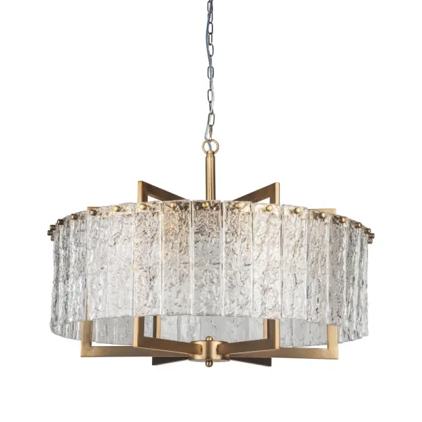 Ariana 6 Light Ceiling Pendant in Brushed Bronze Finish