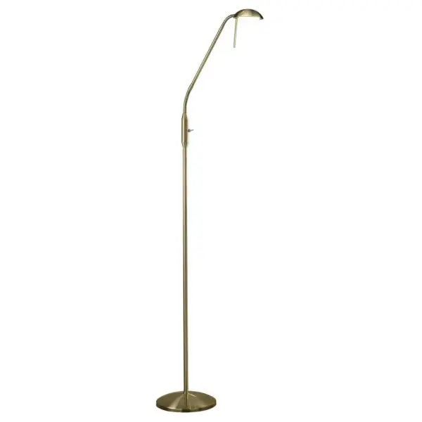 Armada Floor Lamp With 4W GX53 Led Antique Brass