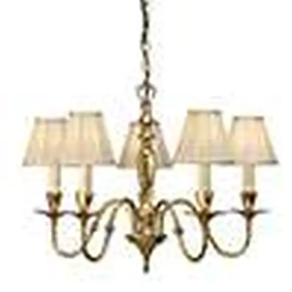 Asquith 5lt pendant & beige shades 40W
