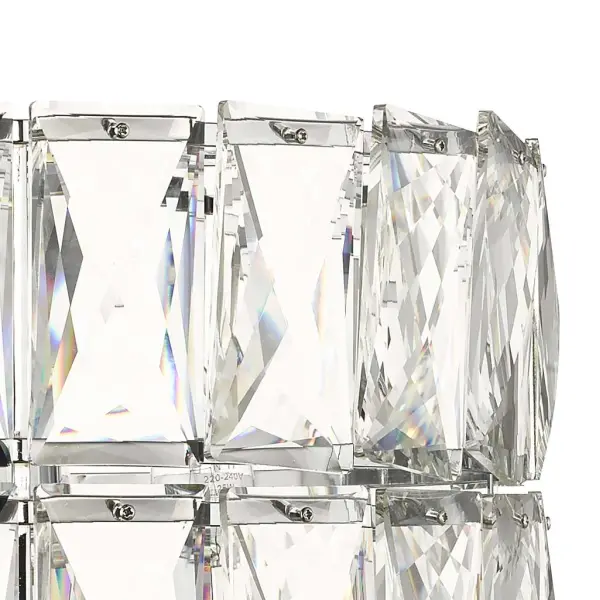 Aurora 3 Light Crystal Pendant Polished Chrome