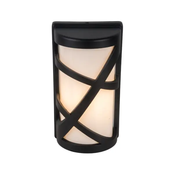 Becklett Flush Wall Light in Black Finish IP44