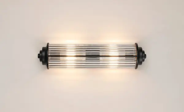 Appeal Small Flush Wall Light in Satin Black IP44