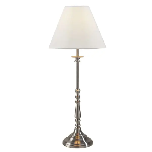 Blenheim Table Lamp Satin Chrome