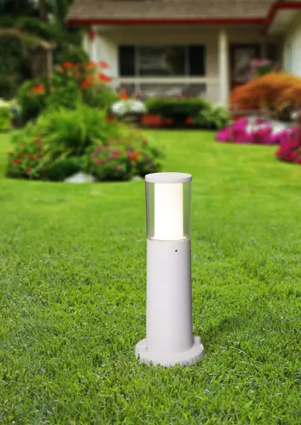 Carlo 400 mm Grey Clear LED 3.5W Bollard Post Light