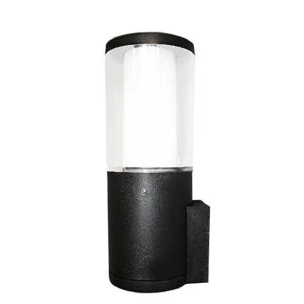 Carlo Black Clear LED 3.5W Bollard Wall Light