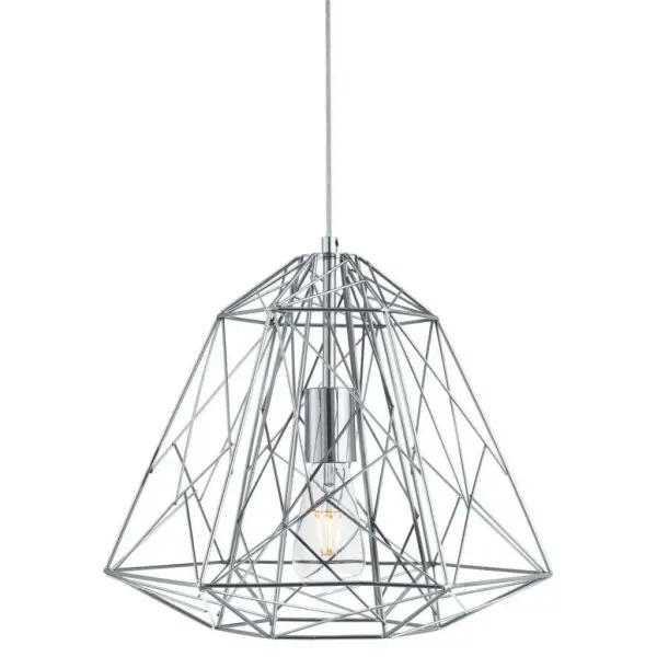 Geometric cage store pendant light