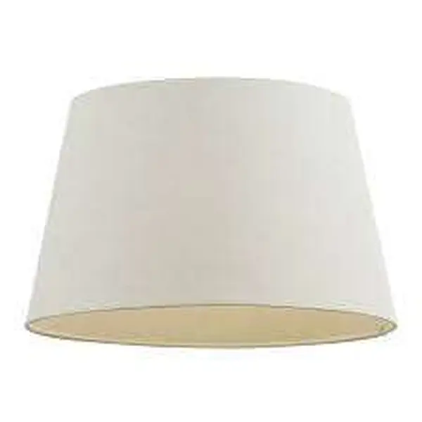 Cici 18 inch tapered shade in ivory linen effect fabric
