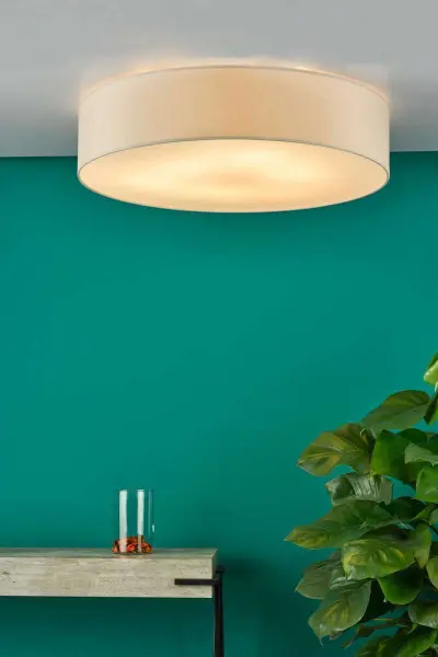 Cierro 6 Light Flush Fitting in Taupe