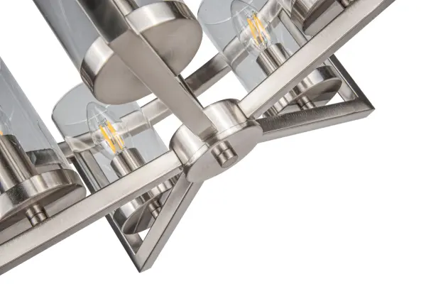 Costello 5 Light Satin Chrome Semi Flush