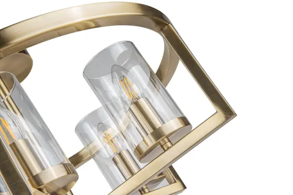 Costello 5 Light Antique Brass Semi Flush