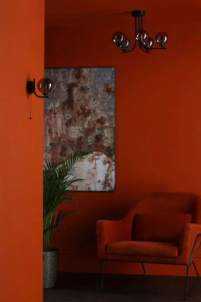 Cradle Matt Black Wall Light with Smoked Glass