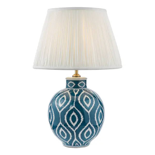 Dakari Blue & Brass Table Lamp Base Only