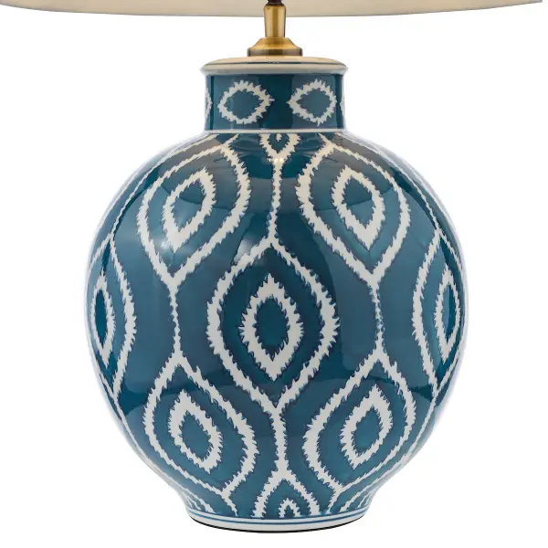 Dakari Blue & Brass Table Lamp Base Only