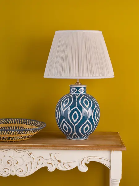 Dakari Blue & Brass Table Lamp Base Only