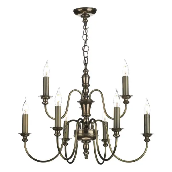 Dickens 9 Light Pendant Bronze