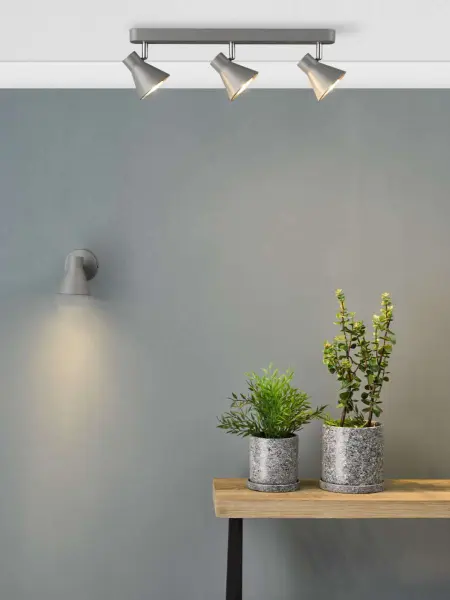 Diza Single Spotlight in Matt Grey