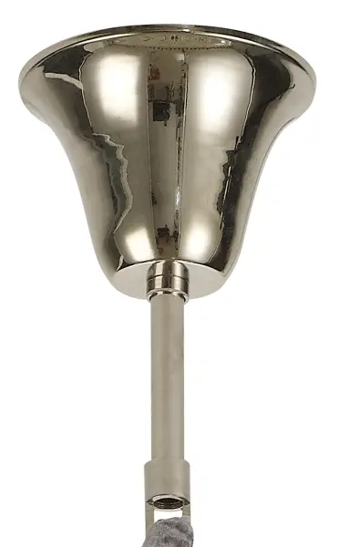 Donard Polished Nickel 8 Light Pendant with Clear Glass