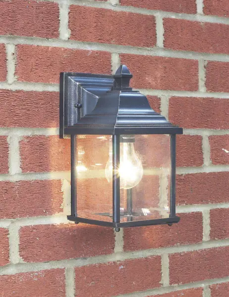 Doyle Wall Bracket Lantern Black Gold