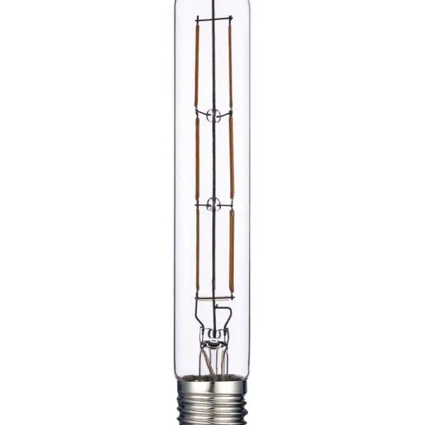 E27 LED Dimmable Filament Tube 6W 600 Lumens Clear