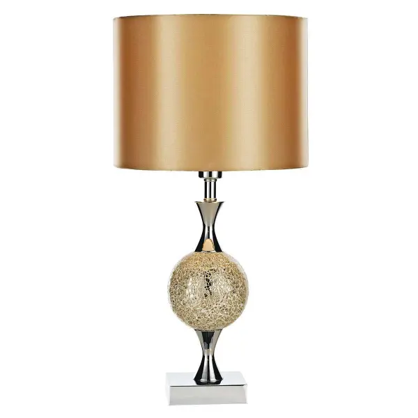 Elsa Table Lamp Gold Mosaic complete with Shade