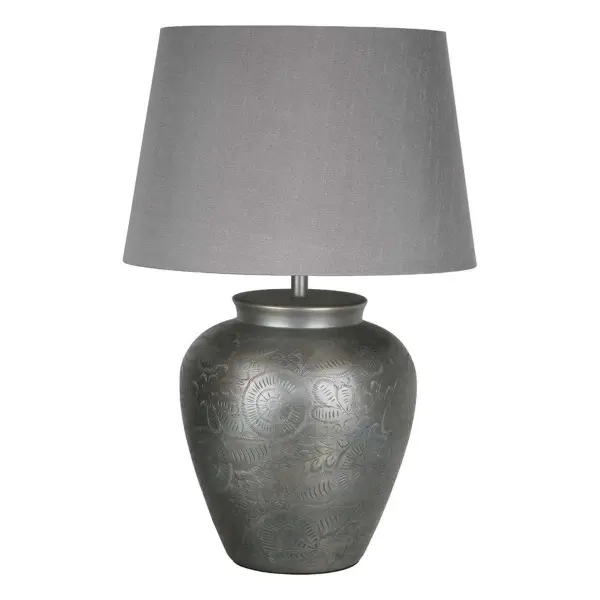 Eshal Table Lamp Antique Silver Base Only