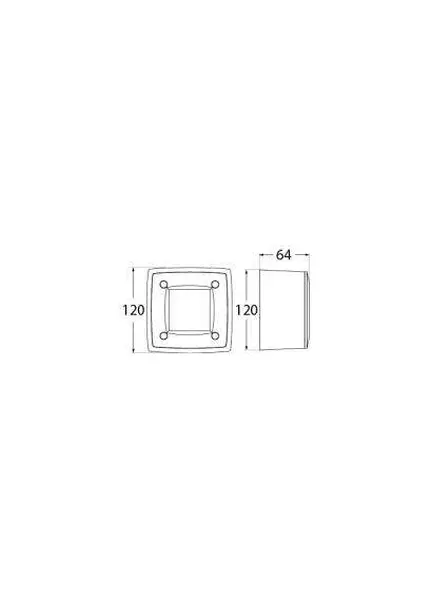 Extra Leti 100 Square Black Eyelid