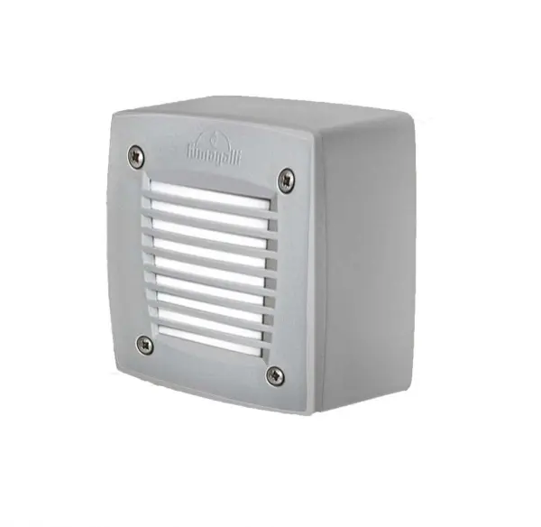 Extraleti100 Square With Grill Surface Mounted Wall Light in Grey