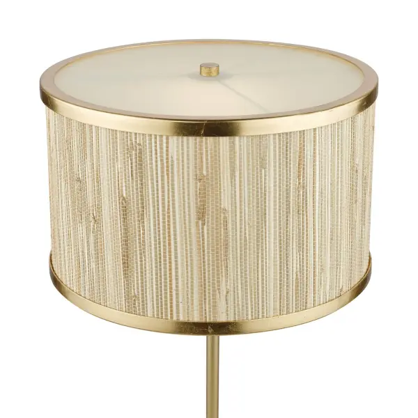 Fenella Table Lamp in Golf Leaf & Seagrass