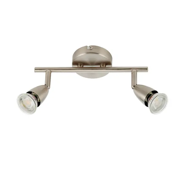 Amalfi 2 Light Spotlight Bar in Satin Nickel