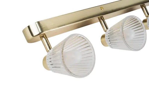 Gatsby 4 Light Bathroom Wall Fitting in Satin Brass