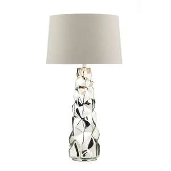 Giuseppe Table Lamp Silver Complete With Shade