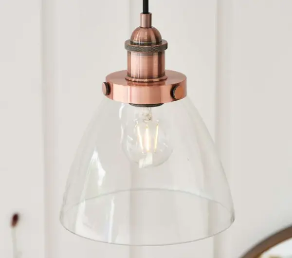 Hansen Small Pendant in Aged Copper