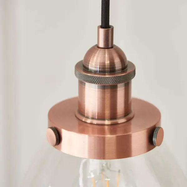 Hansen Small Pendant in Aged Copper