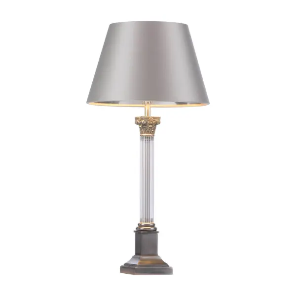 Imperial Small Base Only Table Lamp in Pewter