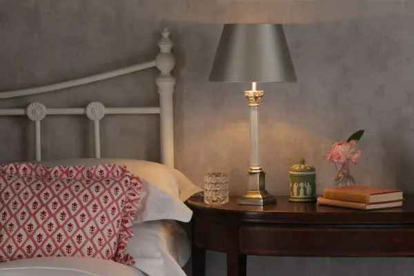 Imperial Small Base Only Table Lamp in Pewter