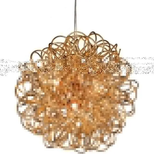 Industrial Copper Messy Wire Ceiling Pendant Light