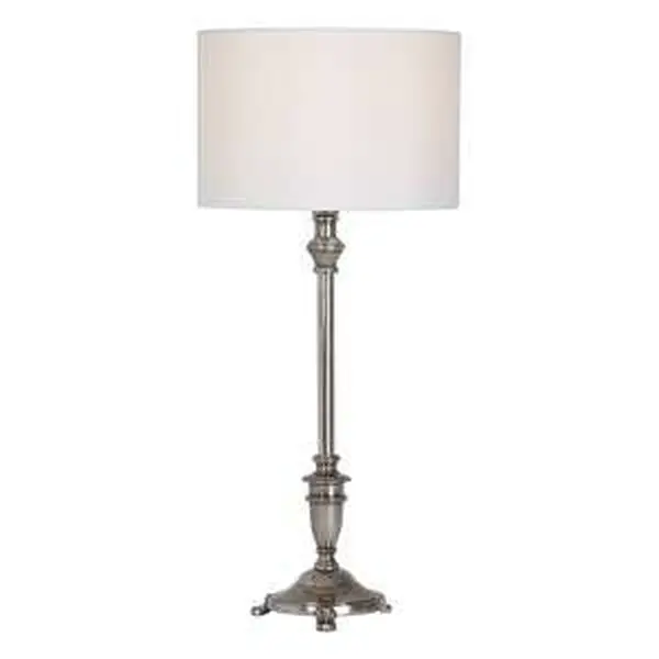 Iver Table Lamp Antique Silver Base Only