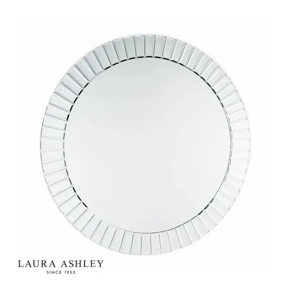 Capri Large Round Bevelled Mirror 100cm