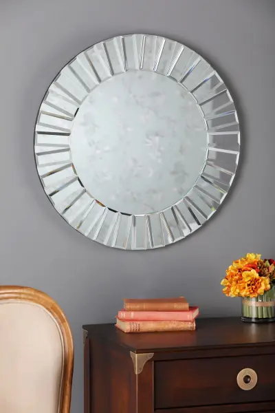 Capri Small Round Bevelled Mirror 60cm